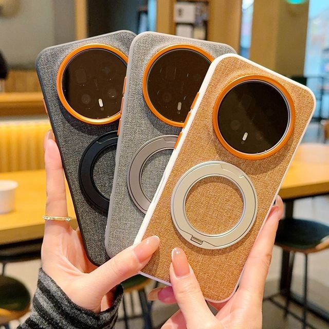 Fabric Texture Shockproof Case 360 Adjustable Magnetic Ring Foldable Stand TPU/PC/Silicone Phone case for Honor Magic 8 Pro Air