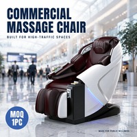 Fauteuil de massage commercial avec fente pour billets et pièces, lecteur de cartes de crédit, système de paiement par boîte à monnaie, massage 3D SL du corps entier