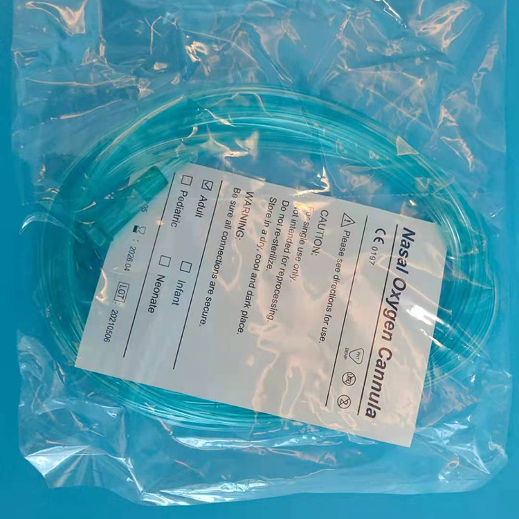 Tubo de oxígeno nasal estéril desechable médico tubo de oxígeno 1m3
