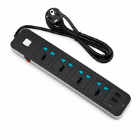 Stop Kontak Industri & Rumah Sakit Multi-Perangkat dengan 4 Soket AC, 3 USB-A, dan 1 Port USB Type-C 10A