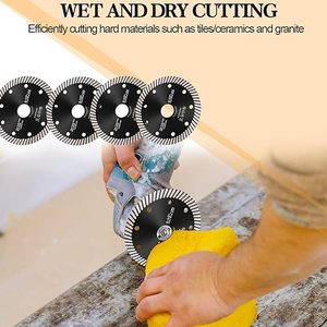 Pisau gergaji keramik berlian ultra-tipis, pisau gergaji berlian Gerinda sudut untuk memotong ubin, granit, marmer dan keramik - Product Image 4