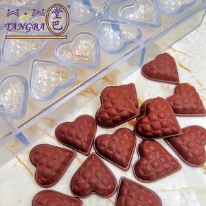 <span class=keywords><strong>Molde</strong></span> de chocolate Tangba dulce amor corazón <span class=keywords><strong>policarbonato</strong></span> moldes de chocolate diamante en forma de corazón moldes de chocolate personalizados - Product Image 3