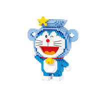 Figurines de blocs de construction miniatures Aquarius Constellation Water Jar Hood 1107 pièces, Robot Chat Anime, Modèle de bureau DIY