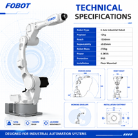 Bras robotique industriel FOBOT à 6 axes, capacité de 30 kg, portée de 1750 mm, système d'automatisation Mr30c-1750, vente directe d'usine