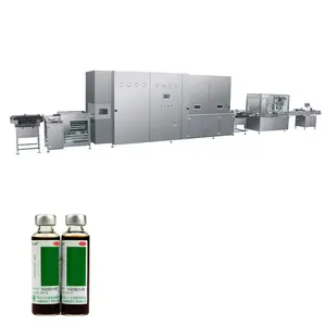 Full-automatic 4/8 nozzle water dropper smoke oil juice perfume Liquid bottle Filling and sealing Line packing Machine