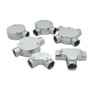 1/2/3/4 Way Electrical Conduit Fittings Circular Cable Junction Box