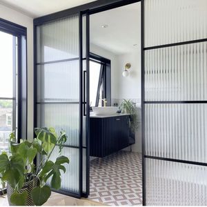 Porte coulissante en verre à cadre en acier ultra-fin, design moderne personnalisé avec double vitrage pour les maisons résidentielles - Product Image 2