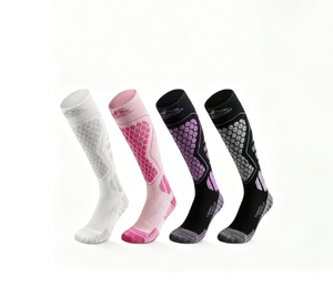 Chaussettes de compression chaudes d'hiver pour hommes et femmes, cyclisme professionnel, alpinisme et course à pied, chaussettes hautes jusqu'à la cuisse - Product Image 1