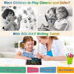Giocattolo da <span class=keywords><strong>disegno</strong></span> elettrico da 10 pollici, tavola di apprendimento Doodle con schermo a colori per bambini in età prescolare, regali di compleanno per i più piccoli - Product Image 5