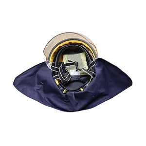 CE 인증 미국식 반면형 소방관 헬멧 바이저 포함 내열성 난연성 - Product Image 5
