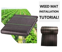 Toile de paillage tissée en PP de haute qualité avec surface gaufrée, résistante aux UV et recyclable, service de découpe pour jardins agricoles