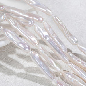 Perlas de Agua Dulce Barrocas Hechas a Mano al por Mayor, Accesorios para Hacer Joyas, Collar, Aretes, Cuentas, Perlas Sueltas de Pipa con Luz Intensa, Naturales - Product Image 1