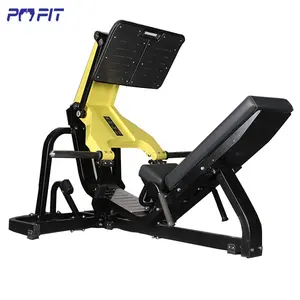 상업용 체육관 피트니스 수직 다리 프레스 기계 스틸 구조 컬 기능이있는 좌석 운동