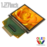 Écran PMOLED couleur 1,27'' 128x96 de qualité supérieure avec circuit intégré de pilote SSD1351, connecteur ZIF, interface parallèle UG-2896GDEAF11