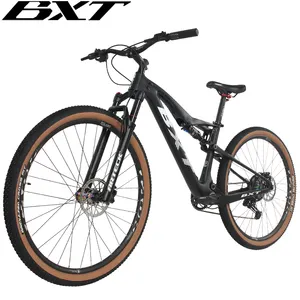 XC полная подвеска карбоновый полный горный велосипед OEM 29er 11 Скоростей Shimano Путешествия 100 мм оригинальный необработанный 29er MTB велосипед 29 дюймов