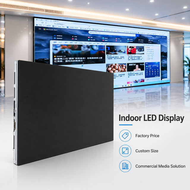 Indoor LED Advertising Display Screen High Definition Fixed Installation LED Pantalla Meeting Room Studio LED Video Wall