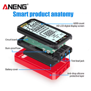 มัลติมิเตอร์ดิจิตอลอัจฉริยะ 620A 6000 ค่าการวัด เครื่องทดสอบทรานซิสเตอร์ True RMS อัตโนมัติ เครื่องวัดความจุไฟฟ้า อุณหภูมิ และความต้านทาน - Product Image 4