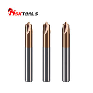 Fraise à rayon d'angle interne à 4 cannelures en tungstène haute dureté - Product Image 4