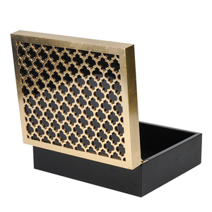 Scatola di <span class=keywords><strong>legno</strong></span> di lusso fatto a mano <span class=keywords><strong>in</strong></span> <span class=keywords><strong>legno</strong></span>, esclusivo tè Premium imballaggio <span class=keywords><strong>in</strong></span> metallo laccato goffrato MDF scatola di <span class=keywords><strong>legno</strong></span> con certificato di sciabola - Product Image 2