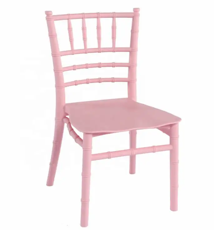 도매 플라스틱 키즈 파티 의자, 다채로운 어린이 티파니 chiavari 의자 판매 화이트/골든 웨딩 의자