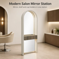 Miroir mural pour salon de coiffure, station de coiffage pour salon de beauté, miroir de salon