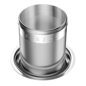 Fournisseur Direct Usine – Nouveau Filtre à Thé en Acier Inoxydable 304 Poli, Écologique, en Métal, avec Séparateur à Mailles et Boule à Assaisonnement pour Marinades - Product Image 4
