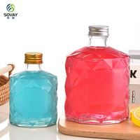 Bouteille en verre pour jus de fruits, kombucha, café froid, thé, boissons, avec étiquette personnalisée, 50ml, 100ml, 200ml, 250ml, 350ml, 500ml, vente en gros