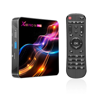 Boîtier <span class=keywords><strong>TV</strong></span> intelligent <span class=keywords><strong>4K</strong></span> Quad Core 2 Go 16 Go X88 PRO 14 MAX Android 14 Lecteur multimédia WiFi double bande RK3528 - Product Image 2