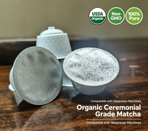 Capsules de café au thé vert matcha en marque propre – Haute compatibilité avec Dolce Gusto, stimulant quotidien facile et rapide. - Product Image 1