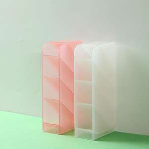 Organizador de Almacenamiento Vertical Transparente, Organizador de Escritorio Multicompartimento para Papelería, Cosméticos y Artículos Esenciales de Escritorio - Product Image 3