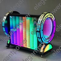 Novedad 2024 Cabina de DJ de Lujo Moderna para Interiores Eventos de Club y Hogar Cabina de DJ Encantadora con Luces Led