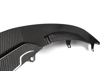 Lame avant en fibre de carbone style GT4 pour BMW M3 F80 M4 F82 F83 2014-2020, séparateur de pare-chocs avant moulé sous autoclave
