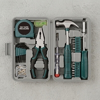 Ensemble complet d'outils de réparation électrique pour la maison de 59 pièces, marque Kejian, en acier au carbone, ensemble d'outils à main pour la maison, garantie d'un an, boîte à outils