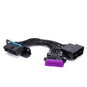 OBD2 分线器电缆 16 针一公转二母延长线 适用于大众别克双端口汽车诊断连接器 适用于 GPS 跟踪器 - Product Image 1