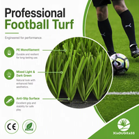 Gazon artificiel XIAOU 2026 pour terrains de football, tapis de gazon de 50 mm pour sols extérieurs, tapis de football de haute qualité