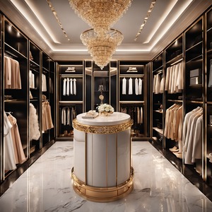 Armario vestidor moderno de alta gama personalizado, solución de almacenamiento de lujo para dormitorios, solucionador de ropa todo en uno para apartamentos, directamente del fabricante. - Product Image 5