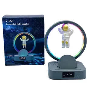 Manyetik kaldırma lamba hoparlör astronot ev yaratıcı Mini radyo açık dekorasyon yüzer ışık dekorasyonu Y-558/Y-568