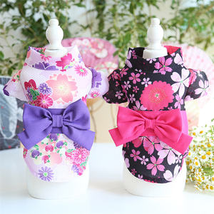 יפני סאקורה מארו חרצית קימונו עיצוב יפן כלב בגדי אביב קיץ לכלב קטן - Product Image 2