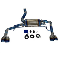 Échappement complet en titane Valvetronic pour BMW X3 G01 SDrive30i B48 2.0T 2018+ avec embouts bleu brûlé