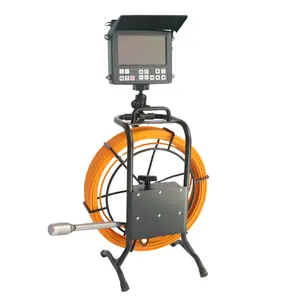 Vicam工业40毫米自流平管道下水道检查摄像机60m电缆深度高清数字录像机系统计数器管道检查摄像机