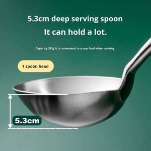 Good Quality Chef Tools Stainless Steel Turners with Rosewood Handle Soup Ladle Spoon Spatula Kitchen Cooking Tool - Product Image 5