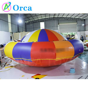 רוויה סירת דיסקו מתנפחת עם ספינר צף מים מתפתלים ציוד מים סיבוב תכונה מינימום 1 חתיכה - Product Image 4