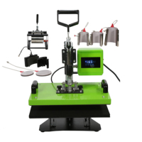 Presse à Chaud Semi-Automatique 8-en-1 15x15cm pour T-shirts et Vêtements 110V/220V