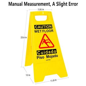 Letrero de Advertencia Reflectante de 7.95''x23.6'', Letrero de Seguridad de <span class=keywords><strong>24</strong></span> <span class=keywords><strong>Horas</strong></span>, Personalizable en Varios Idiomas, Protección UV - Product Image 2