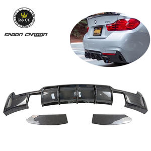 Diffuseur arrière en fibre de carbone de style MAD Fang avec séparateur latéral pour <span class=keywords><strong>BMW</strong></span> F32 F36 435i/<span class=keywords><strong>440i</strong></span> <span class=keywords><strong>M</strong></span> Sport 2014+ - Product Image 1