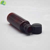 Bouteille de sirop liquide en plastique PET brun de qualité pharmaceutique de 10ml/20ml Bouchon à vis Logo imprimé en écran Emballage de médicaments d'approvisionnement ODM