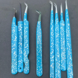 Juego de Pinzas para Pestañas de Marca Privada, Agarre Seguro, Punta de Fibra de Alta Precisión, Herramienta Profesional para Extensión de Pestañas - Product Image 1