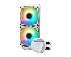 หม้อน้ำรุ่นใหม่ MAG CORELIQUID 240R V2 WH&BK RGB รองรับ LGA1700 LGA1851 และ AM4 AM5 สำหรับคอมพิวเตอร์เล่นเกม - Product Image 4