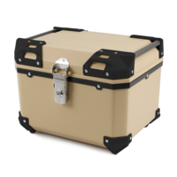 Nouveaux produits boîte de queue de bagage de moto universelle en aluminium 45L avec serrure de sécurité boîte de queue de coffre de moto étanche