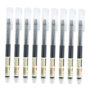 Fournisseur de papeterie en gros OEM, stylo gel en plastique bon marché pour l'école et le bureau, recharge personnalisée avec logo, 0,5 mm, en vrac - Product Image 2